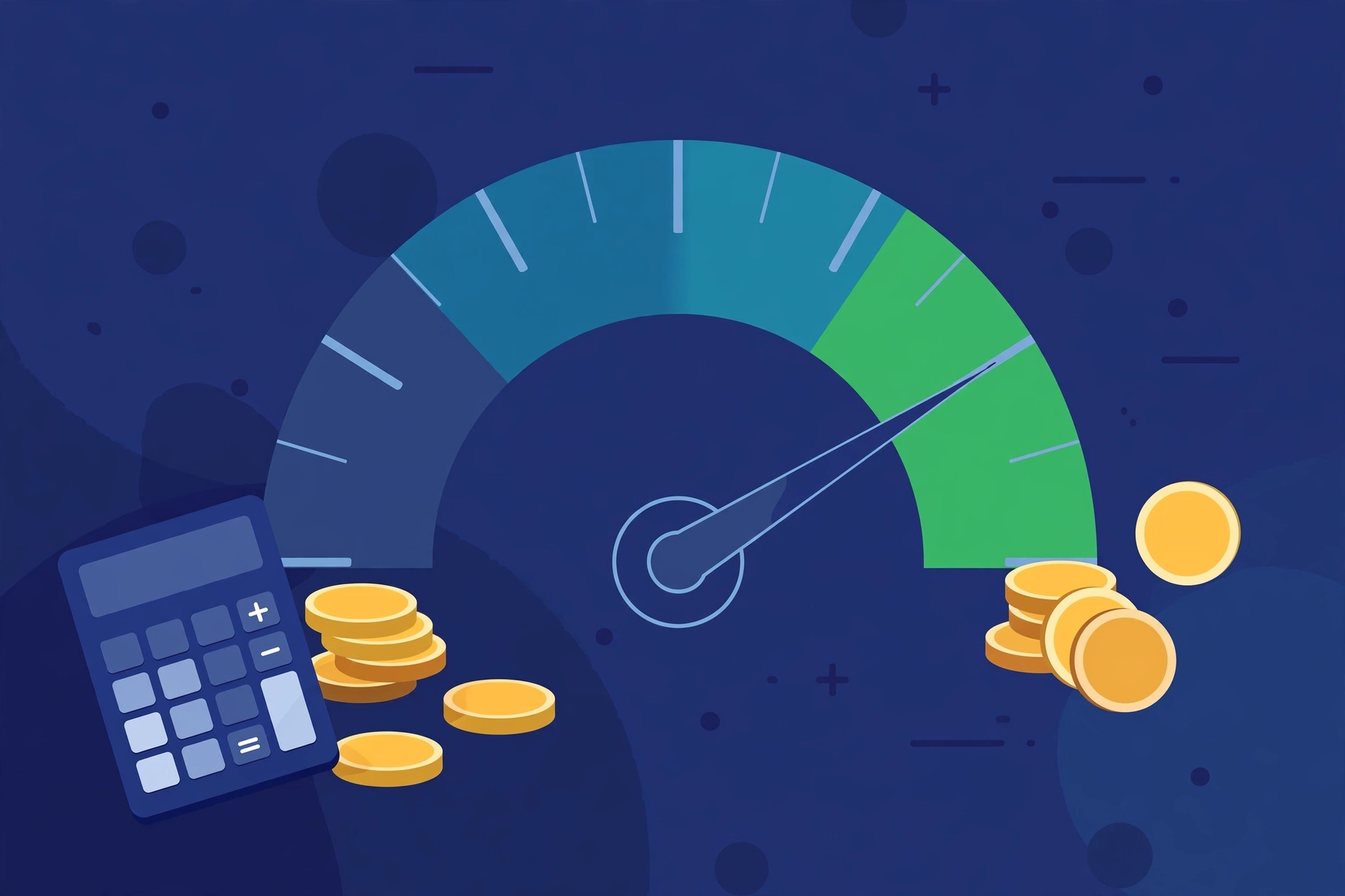 Credit score needed for debt consolidation loan &mdash; credit score gauge in the high zone
