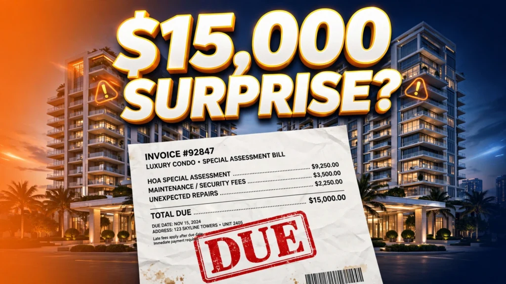 HOA special assessments — condo building with a surprise bill