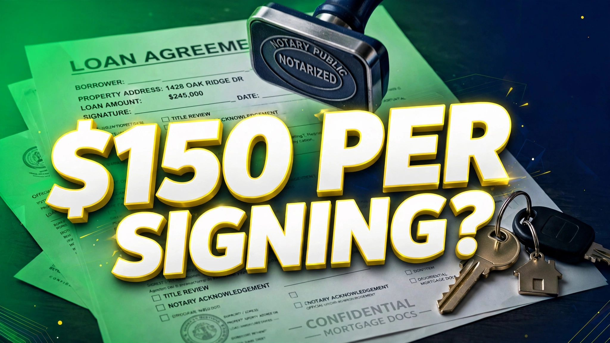 Notary pay per signing &mdash; notary stamp on loan documents