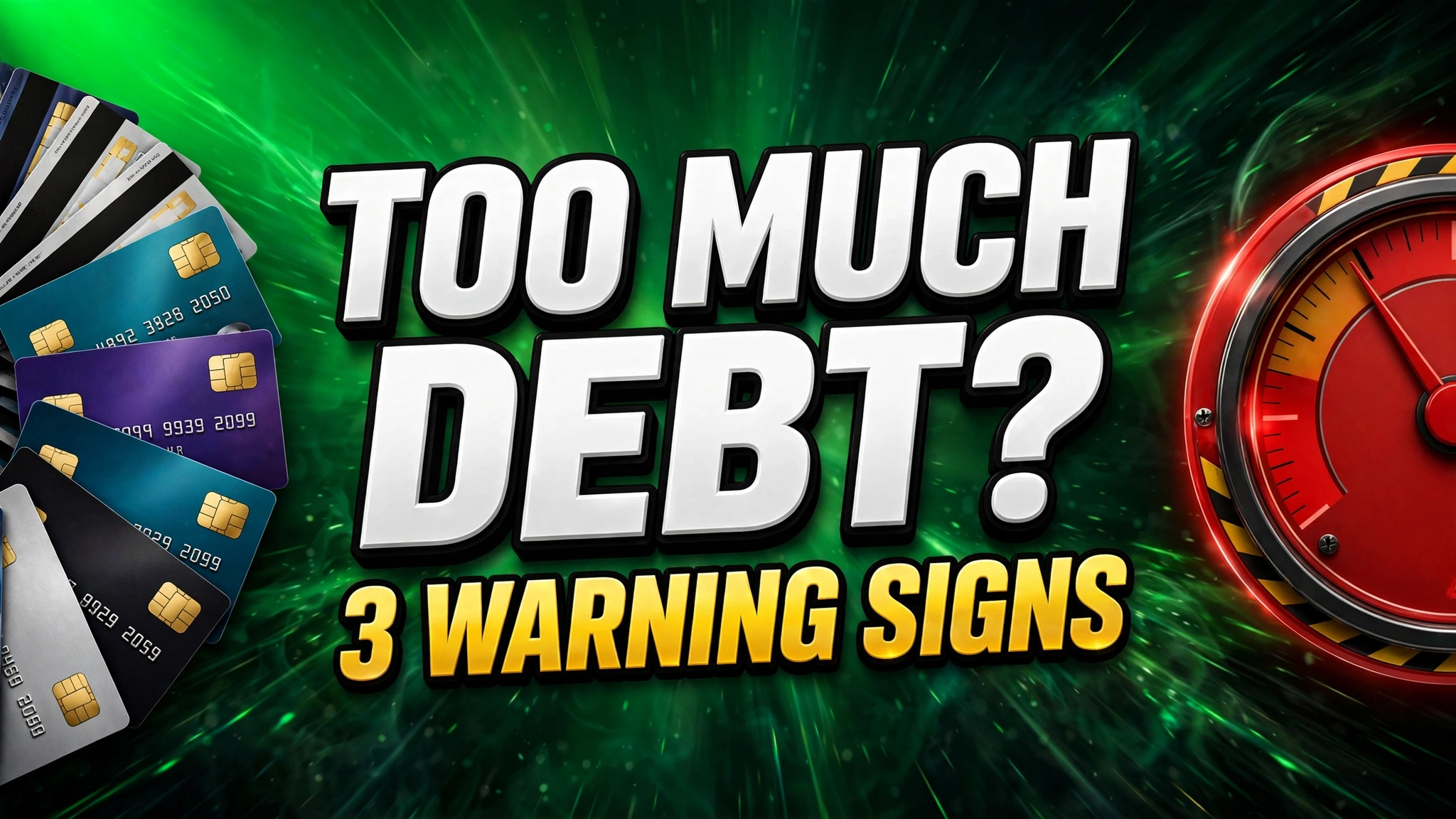 How much credit card debt is too much thumbnail - 3 warning signs