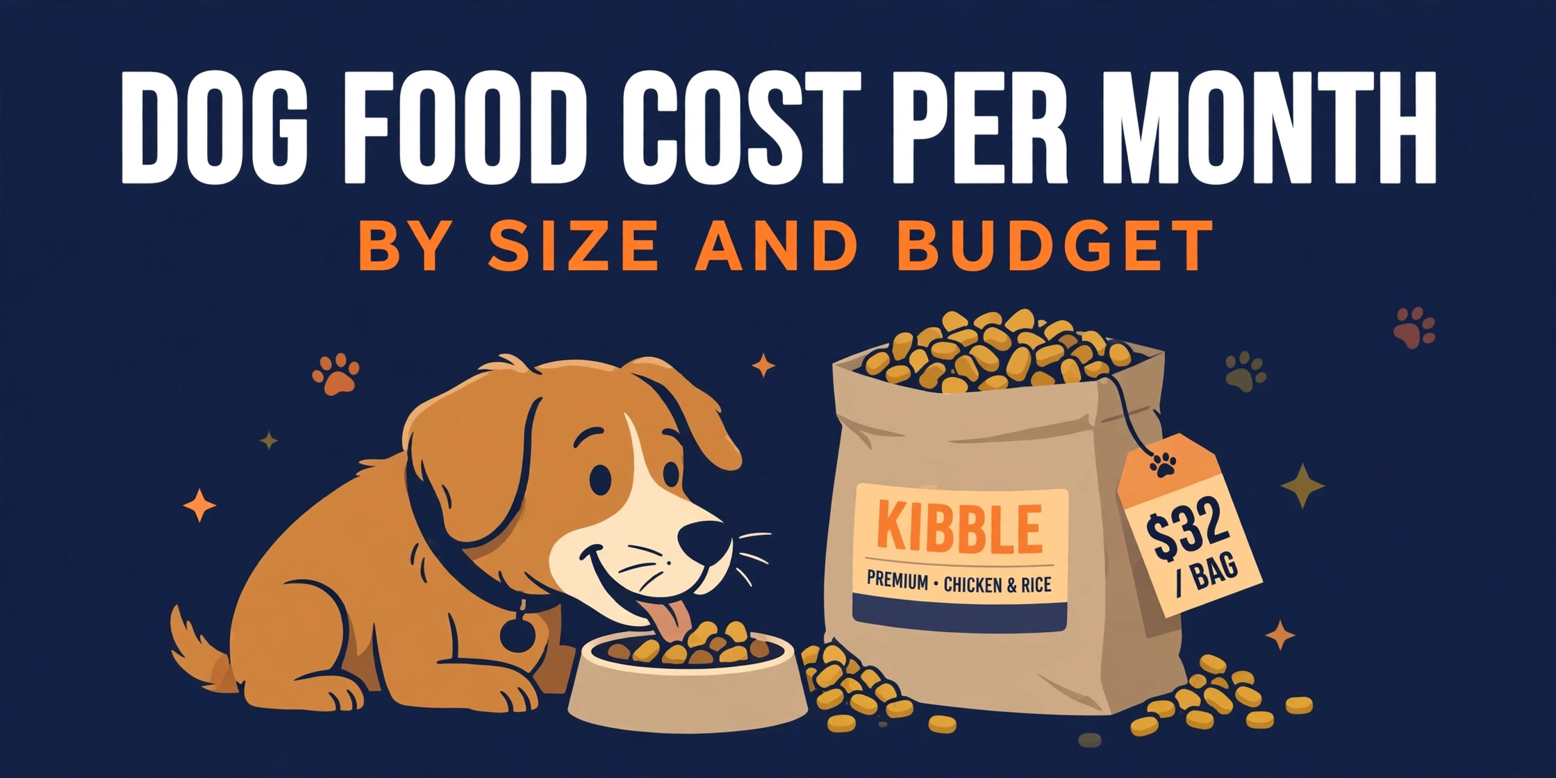 How Much Does Dog Food Cost Per Month in 2026? By Size, Type, and Budget