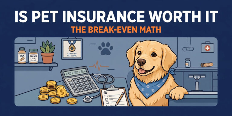 Is Pet Insurance Worth It in 2026? The Honest Break-Even Math