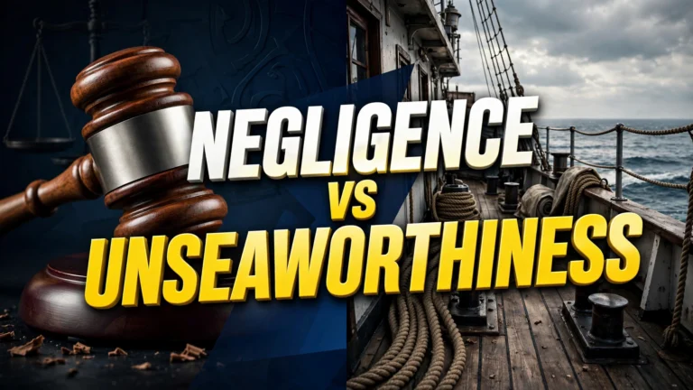 Gavel versus ship deck - Jones Act negligence vs unseaworthiness comparison