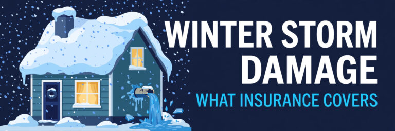 Does Homeowners Insurance Cover Winter Storm Damage? Frozen Pipes, Roof Collapse, and What's Excluded (2026)