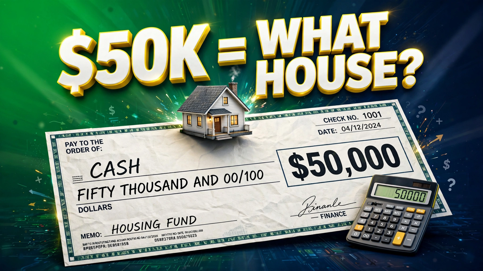 House affordability on $50K salary &mdash; house on a paycheck with calculator