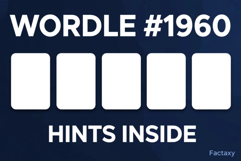 Wordle 1960 hints thumbnail